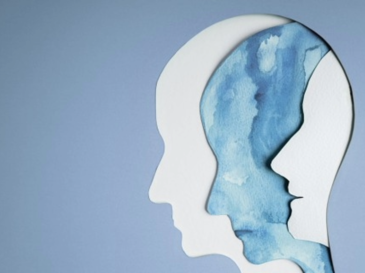 Mental Health Thumbnail. Depicts a stylized outline of a human head