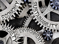Gears with Economy, Sustainability, Society, and Environment