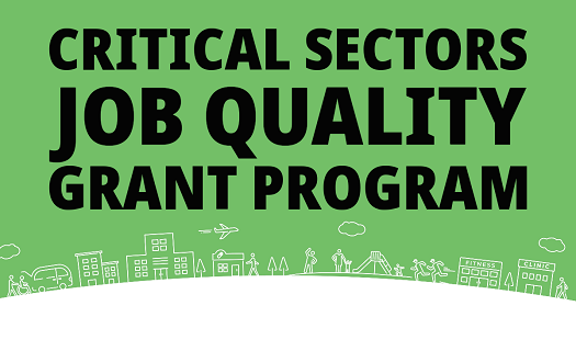 Critical Sectors Job Quality Grant Program logo