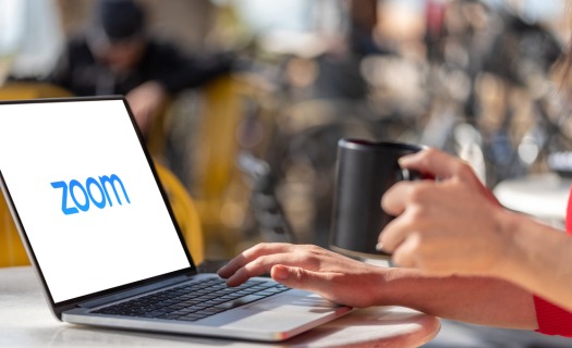 Accessing Zoom on a laptop